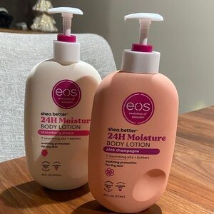 eos Shea Better 24H Moisture Body Lotion - Pink Champagne & Strawberry Dream NWT